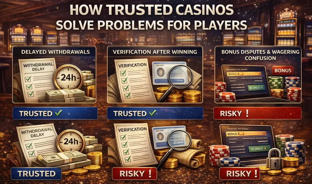 How trusted casinos help players